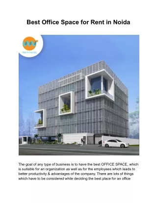 Worknomic  - Best Office Space on Rent in Noida