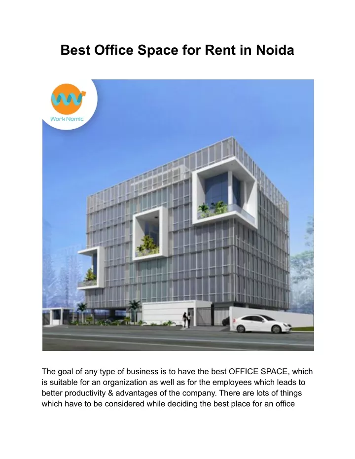 best office space for rent in noida