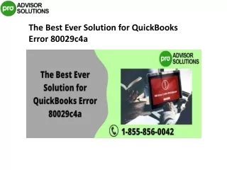 the best ever solution for quickbooks error