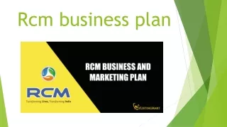 RCM Business Marketing Plan
