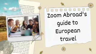 Zoom Abroad's guide to European travel