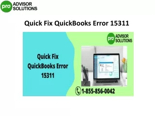 quick fix quickbooks error 15311
