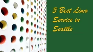 3 Best Limo Service in Seattle