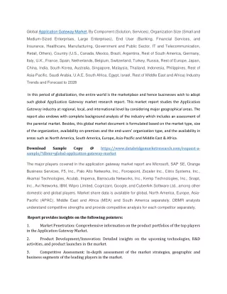 global application gateway market by component