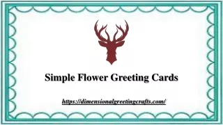 Simple Flower Greeting Cards at Best Prices