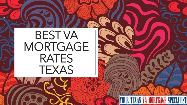 best va mortgage rates texas