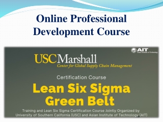 online professional development course