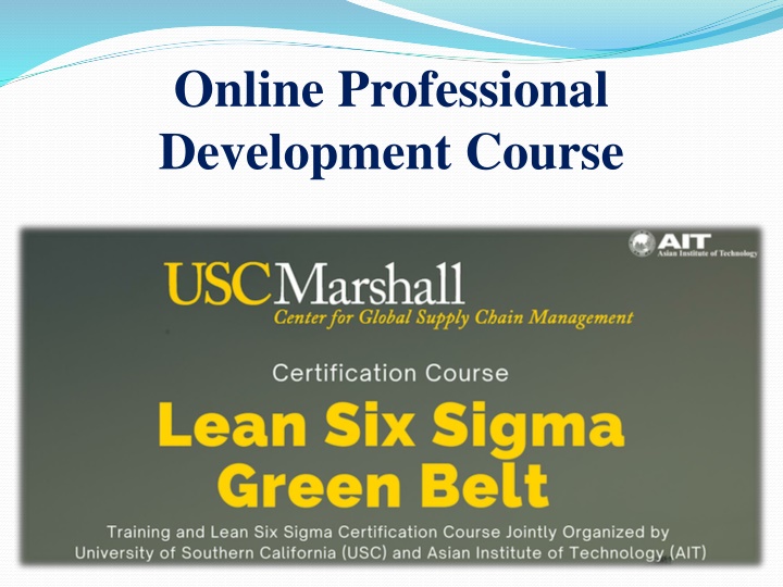 online professional development course