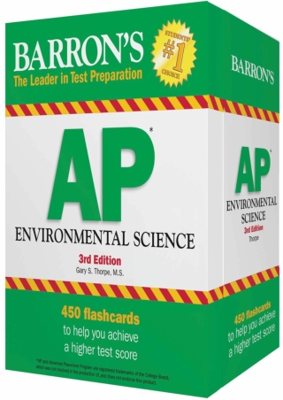 EPUB AP Environmental Science Flash Cards Barron s Test Prep