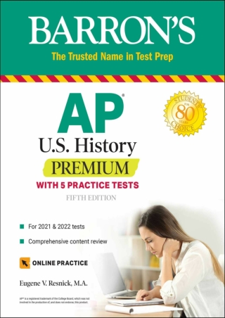 DOWNLOAD AP US History Premium With 5 Practice Tests Barron s Test Prep