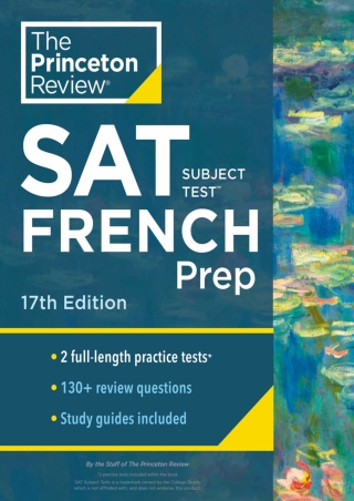 EPUB Princeton Review SAT Subject Test French Prep 17th Edition Practice Tests