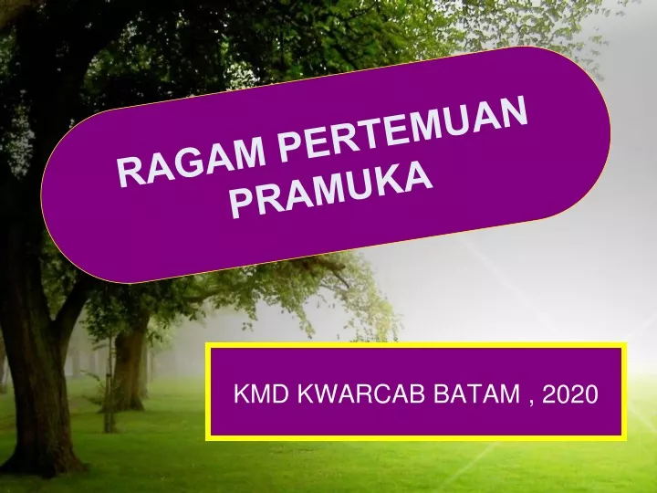 ragam pertemuan pramuka