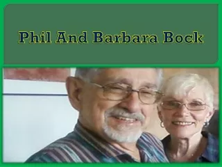 phil and barbara bock