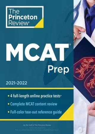 EPUB Princeton Review MCAT Prep 2021 2022 4 Practice Tests  Complete Content
