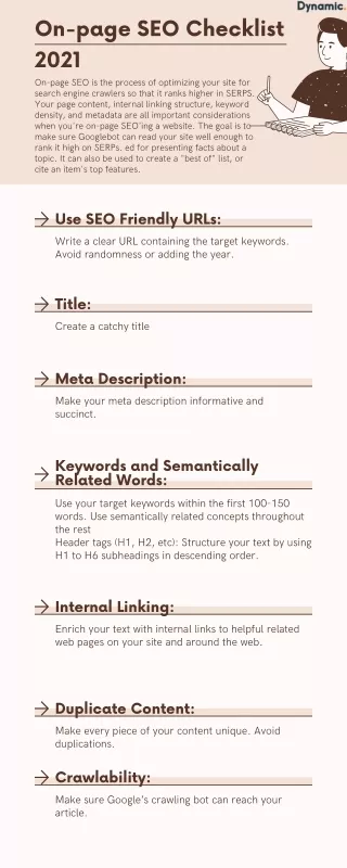on page seo checklist 2021