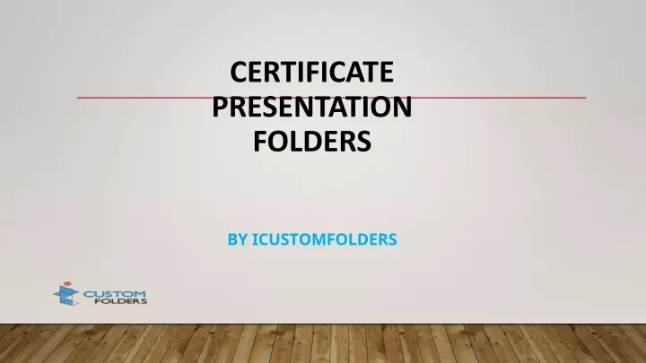 certificate presentation folders by icustomfolders