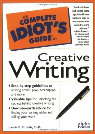 EPUB The Complete Idiot s Guide to Creative Writing