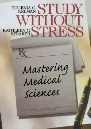 EPUB Study Without Stress Mastering Medical Sciences Surviving Medical School