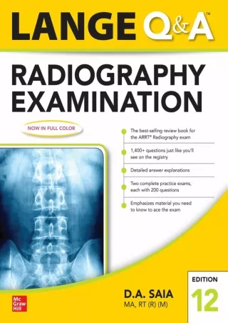 EBOOK Lange Q  A Radiography Examination 12e