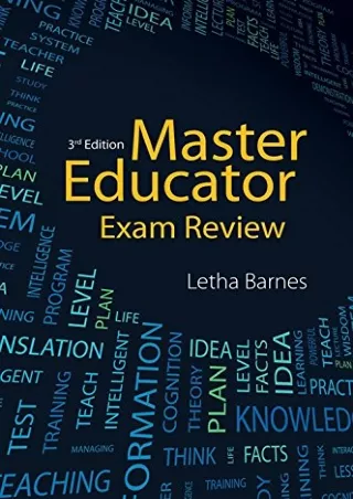 EBOOK MASTER EDUCATOR EXAM REVIEW 3E