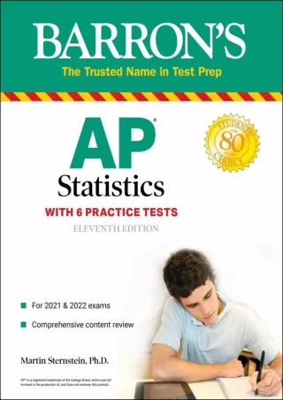 EBOOK AP Statistics With 6 Practice Tests Barron s Test Prep