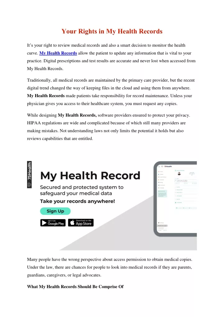 it s your right to review medical records