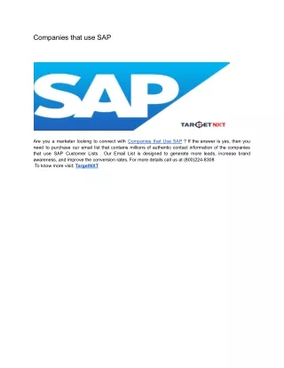 SAP Customer list (1)