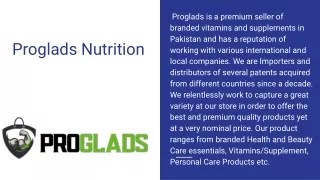 proglads Nutrition | Branded multivitamins& Supplements