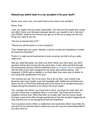 Car accident recovery 1