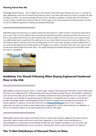 Things To Consider When Buying Waterproof Flooring in California