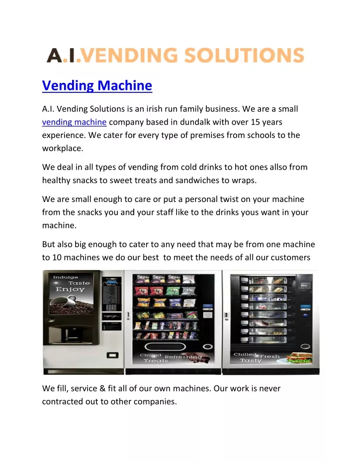 vending machine