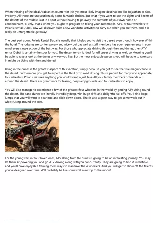 9 Signs You're a quad biking dubai Expert