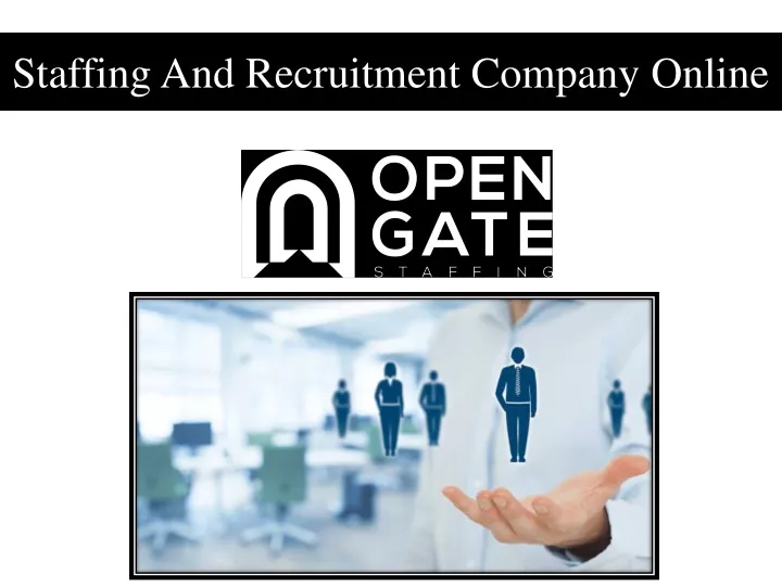 staffing and recruitment company online