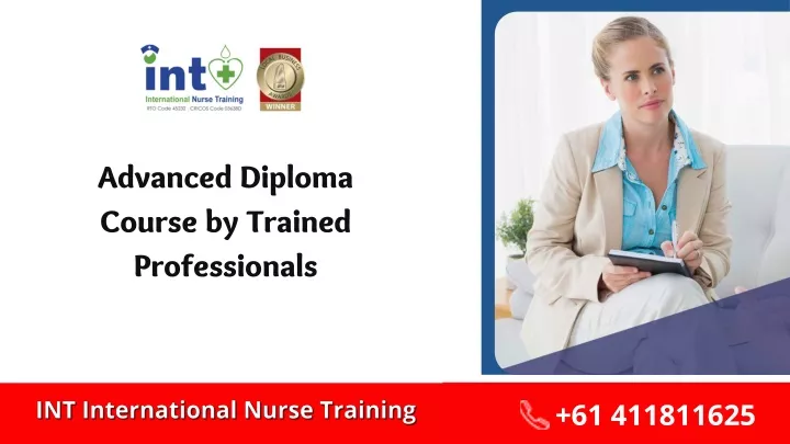 advanced diploma course by trained professionals