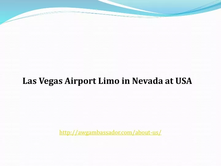 las vegas airport limo in nevada at usa