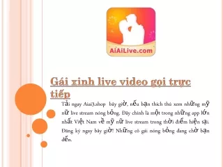 Gái xinh live video gọi trực tiếp