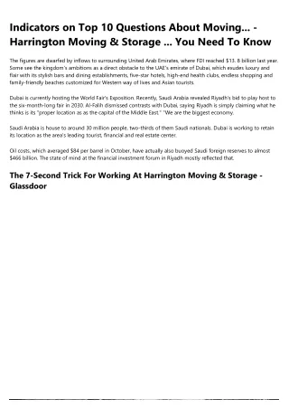 The Ugly Truth About Harrington Moving