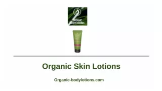 Organic Skin Lotions