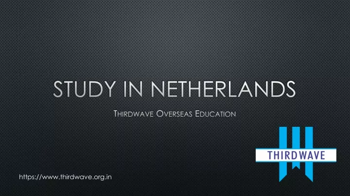 study in netherlands