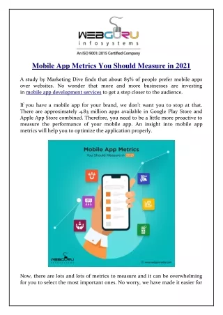 mobile app metrics you should measure in 2021