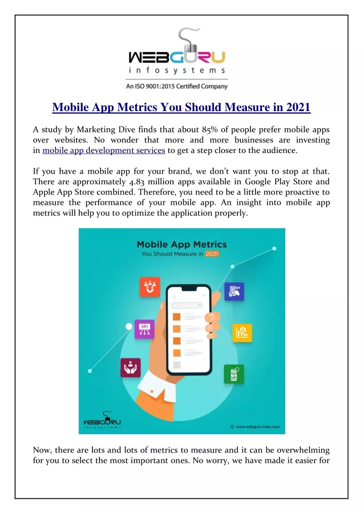 mobile app metrics you should measure in 2021