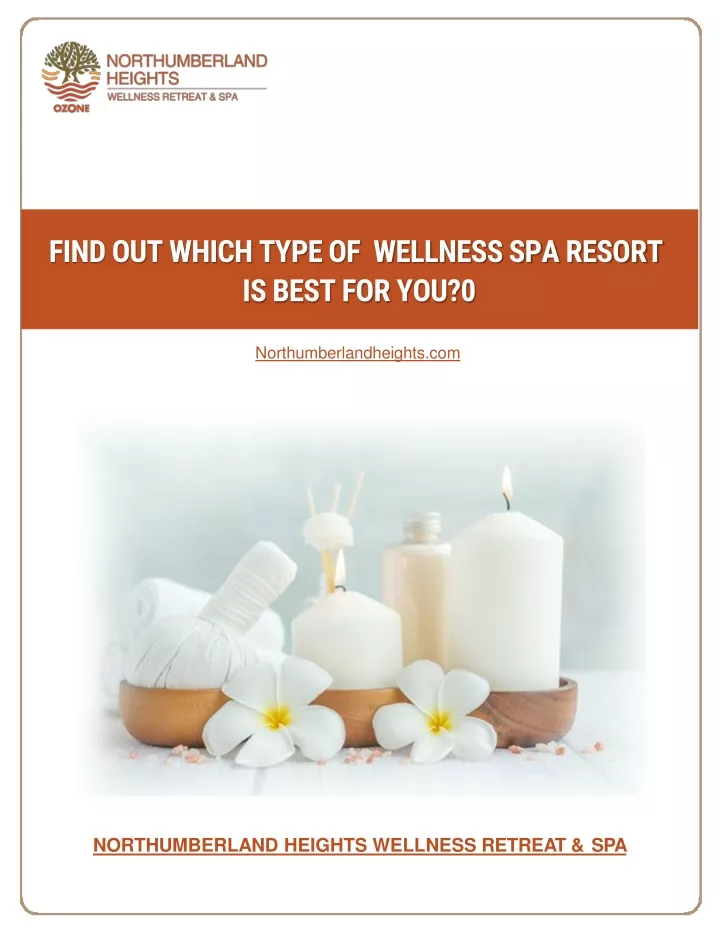 find out which type of wellness spa resort