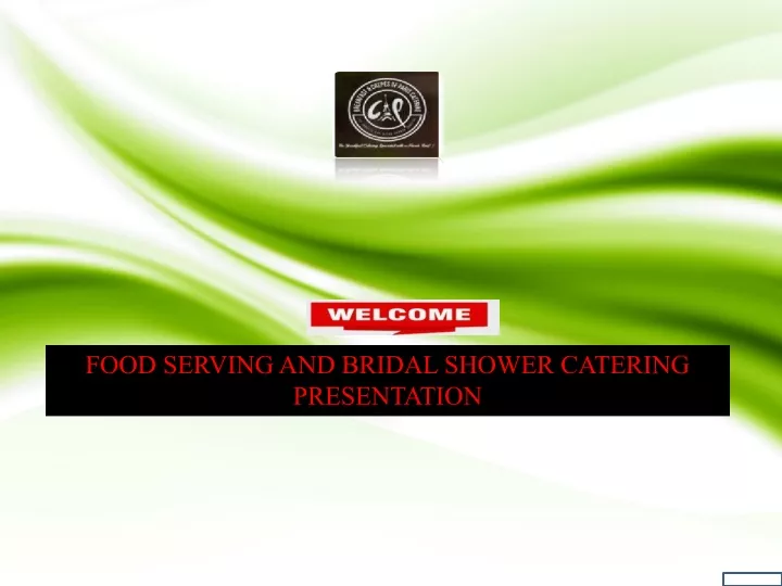 food serving and bridal shower catering