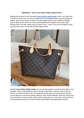 HighReplica - Ideal Louis Vuitton replica bags advisor (2)