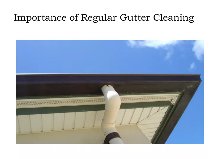 importance of regular gutter cleaning