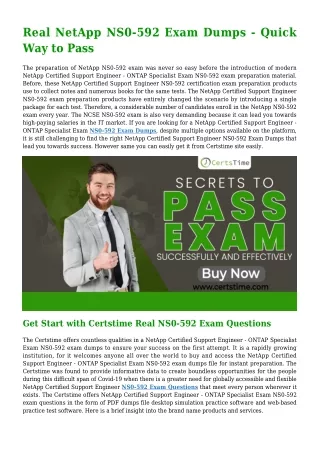 real netapp ns0 592 exam dumps quick way to pass
