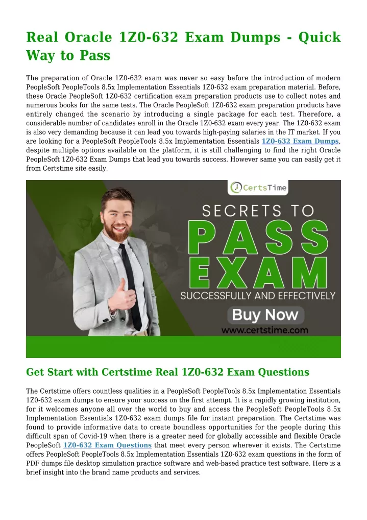 real oracle 1z0 632 exam dumps quick way to pass
