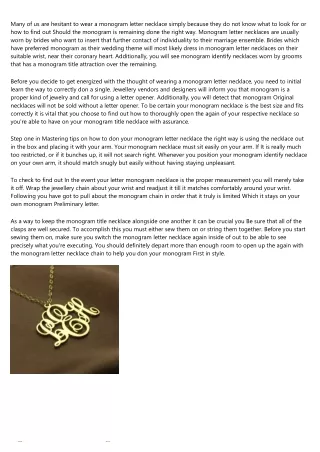 Everything You've Ever Wanted to Know About heart monogram necklace