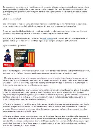 Qué cerraduras de seguridad para puertas comprar
