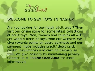Sex toys in Nashik